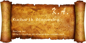 Kucharik Alexandra névjegykártya